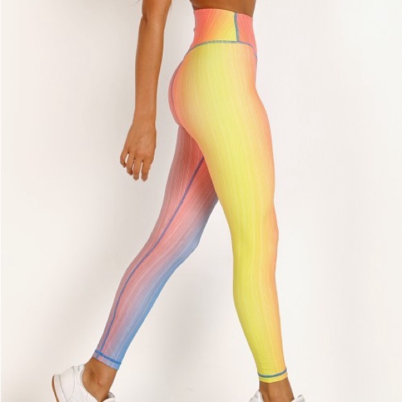 NWT Splits59 Kinney High Waist 7/8 Legging in Pastel Ombré - Picture 2 of 4